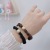 Korean Style Simple New Alloy Color-Preserving Electroplating Gold Ball Small Intestine Hair Band Fashion Simple Hair Ring Rubber Band