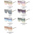 2022 Foreign Trade New Large Frame One-Piece Sun Glasses W Letter Sunglasses Men's Fashion UV-Proof Sunglasses