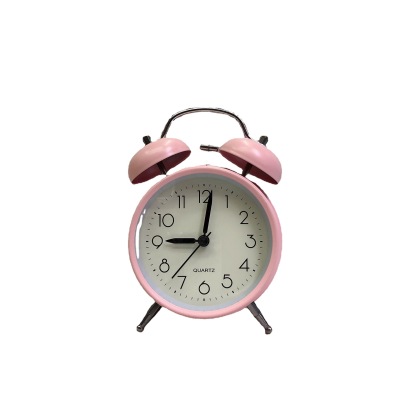 4-Inch Metal Block Bell Handle Alarm Clock Modern Simple Bell Alarm Watch