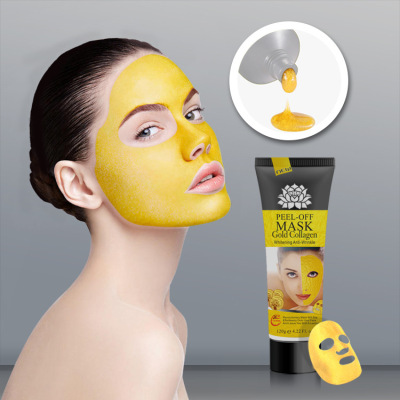 Cross-Border Hot Selling Gold Tearing Mask Blackhead Removal Refreshing Oil Control Deep Cleansing Acne Firming Skin