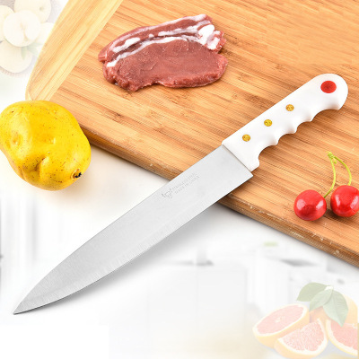 Factory Direct Sales White Handle Chef Knife Stainless Steel Knife Used in Kitchen Stainless Steel Kitchen Knives Universal Knife Fruit Knife