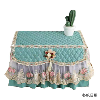 Microwave Oven Cover Oven Cover Lace Fabric All-Inclusive Dustproof Cover Cloth Oven Cover Towel European Quilted Cover Cloth