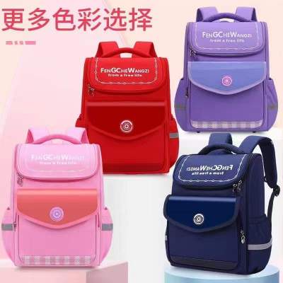 New Primary School Student Schoolbag 1-3-4-6 Age Burden Alleviation Waterproof Primary School Student Schoolbag Printed Logo Backpack