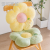 INS Girl Flower-Pattern Throw Pillow Fruit Embroidered Cushion Bay Window Futon Plush Cushion Living Room Backrest Pillow Waist Pillow