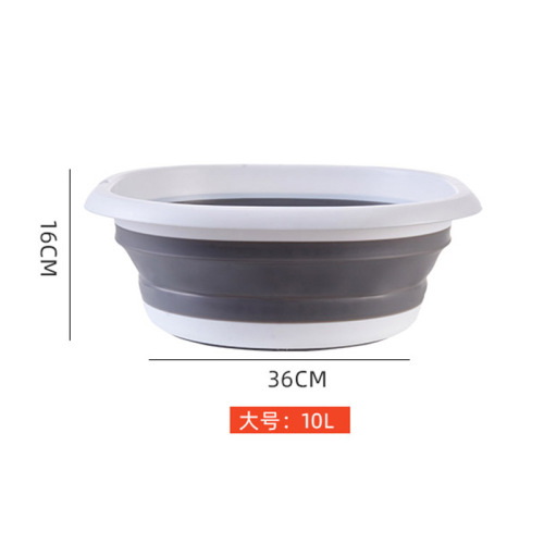 large kitchen outdoor multi-functional laundry， vegetable washing， face washing， retractable portable water basin travel folding washbasin