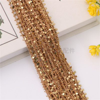 Pure Copper Metal Chain Accessories DIY Ornament Accessories Little Star Wilhelmy O-Ring Chain Luggage Clothing Accessories