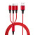 Three-in-One Data Cable Fast Charge for Android Apple Type-C Three-in-One Charge Cable Custom Logo