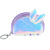 Cartoon Female Laser Rabbit Ears Coin Purse PVC Cute Mini Bag Makeup Storage Bag Keychain Bag Manufacturer
