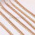 Rose Gold Sequins Jewelry Chain DIY Bracelet Necklace Accessories Clothing Stage Wear Decorative Chain