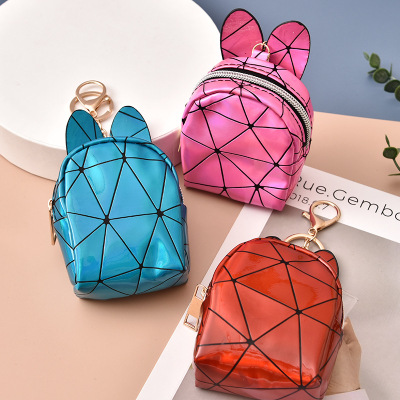 Creative New Rabbit Ear Coin Purse Storage Key Small Bag Mini Zipper Earphones Storage Bag Factory Direct Supply