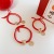 2022 Year of Tiger Red Headband Cute Little Tiger Pendant Hair Ring High Elasticity Animal Year Red Rubber Band Hair Accessories