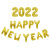 Hello 2022 New Year Party Decoration Happy New Year Set Happy New Year Aluminum