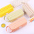 Large Capacity Pencil Case Canvas Large Capacity Pencil Case Double-Layer Simplicity Multifunctional Pure Colored Fresh Pencil Box Stationery Box