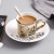 Creative Ins Animal Reflection Ceramic Coffee Cup Custom Logo Plating Mirror Cup Saucer Afternoon Tea Cup Set
