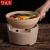Ceramic Pot King Dry Burning 800 Degrees Old-Fashioned Ceramic Clay Casserole Clay Pot Single Handle Clay Pot Pot Back to Park