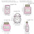 European and American Jewelry Cute Cartoon Pink Alarm Clock Bottle Alloy Brooch Enamel Jar Denim Badge