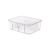 Transparent Underwear Grid Storage Box Pet Height Transparent Simple Modern 8 Grid with Lid Sundries Box