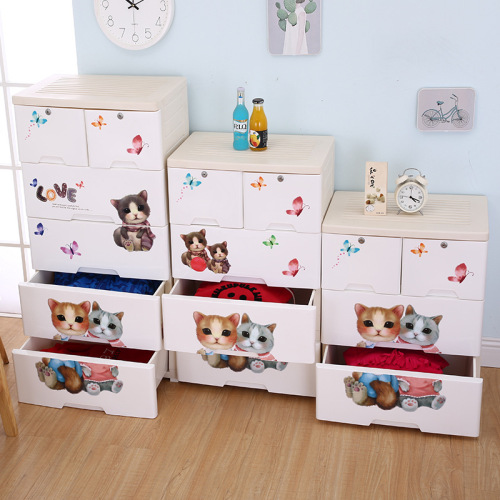 factory direct sales increase baby wardrobe children organizing cabinet drawer storage cabinet plastic combination chest of drawers