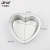CKOT 4-Inch Straight Heart-Shaped Movable Mold (Anode) Aluminum Alloy Qi Feng Cake Mold Detachable Cake Mold 0.8mm Thick