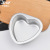 CKOT 4-Inch Straight Heart-Shaped Movable Mold (Anode) Aluminum Alloy Qi Feng Cake Mold Detachable Cake Mold 0.8mm Thick