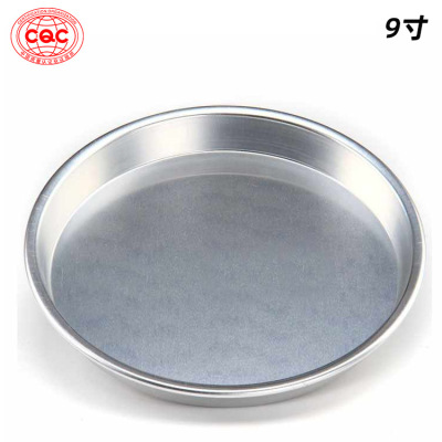 Export Foreign Trade Pizza Plate Aluminum-Alloy Baking Tray Pizza Grill 9-Inch (Deep) Baking Tray (Anode)