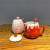 Cute Ceramic Cup Girl Heart with Cover Spoon Mug Strawberry Large Capacity Creative Home Breakfast Coffee Cup