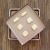 Nougat Baking Tray Square Baking Tray Right Angle Golden Barbecue Plate Non-Stick Cake Roll Baking Tray 28 * 28cm Baking