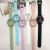 Fashion Macaron Color round Digital Waterproof Watch Trendy Simple Male and Female Students Table Good Quality Exam Table