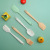 Edible Silicon Small Scraper Oil Brush Butter Knife Barbecue Silicone Brush Integrated Small Size Baking Tool