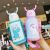 New Stainless Steel Antler Children Thermal Insulation Kettle Cute Internet Sensation Straw Cup Student Cartoon Strap Gift Cup