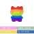 Rainbow Macaron Candy Color Lion Leopard Little Tiger Cartoon Hello Kitty Animal with Eyes Deratization Pioneer Toy