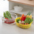 Double-Deck Home Kitchen Vegetable Basin Drain Basket Washing Vegetable Basket Vegetable Washing Basket Fruit Plate Fruit Washing Vegetable Washing Artifact