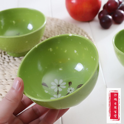 Melamine Snowflake Bowl 45 Bowl Thickened Fast Food Bowl Soup Bowl Melamine Tableware Whole 2 Yuan Shop