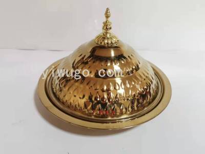 Stainless Steel Dropper Cover Basin, Water Basin, Gold Plating Process Cover Basin