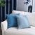 Nordic Ins Simple Striped Plaid Sofa Pillow Cases Solid Color Pillow Cushion Cover Blue Color Linen Pillowcase