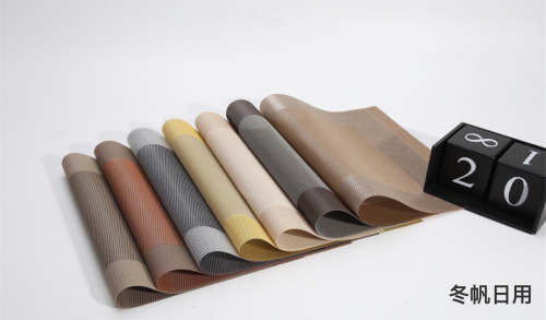 single frame twill western style japanese and european style factory direct supply in sto wholesale pvc teslin dining table cushion coaster pcemat