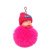 Factory Wholesale Sleeping Doll Fuzzy Ball Pendant Lovely Key Buckle Student Schoolbag Fuzzy Ball Pendant Advertising Gift