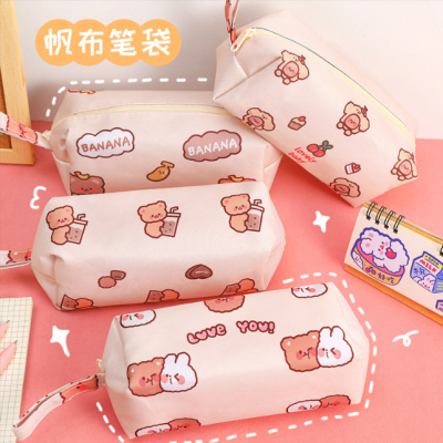 New Large Capacity Pencil Case Simple Fashion Student Stationery StorageBag Portable PencilBag PencilCase Stationery Box