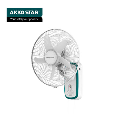 Akko Star16-Inch Wall Fan with Remote Control Small Night Lamp Rechargeable Emergency Wall-Mounted Fan