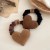 Autumn and Winter Flocking Bowknot Hair Ring Women's Tie-up Hair Headband Simple Ponytail Rubber Band Headdress Korean Style Hair Accessories Fashion