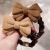 Autumn and Winter Flocking Bowknot Hair Ring Women's Tie-up Hair Headband Simple Ponytail Rubber Band Headdress Korean Style Hair Accessories Fashion