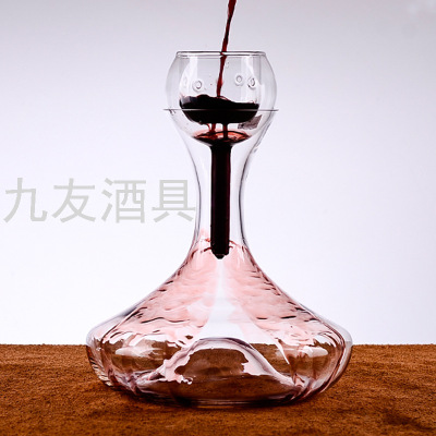 Aerating Creative Waterfall Wine Decanter Handmade Crystal High-End Decanting Wine Liquor Divider Wake up Wine Pot