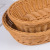 Hand-Woven Rattan Storage Basketball Hoop Vegetable Basket Bread Basket Rattan Knitted Basket Plastic Fruit Basket Wholesale