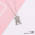 Metal Texture English Letter Pendant Necklace Ins Cold Style Clavicle Chain 2021new Fashion Simple Necklace