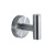 Amazon 304 Stainless Steel Single Hook Coat Hook Punch-Free Hook Wall-Mounted Creative Bathroom Metal Clothes Hook