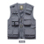 Photography Vest Customed Working Suit Printed Logo Multi-Pocket Functional Tactical Studio Director Reporter Media Clothing Vest