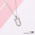 English Letter Pendant Rhinestone Micro-Inlaid Necklace Clavicle Chain European and American Ins Style Fashion Necklace Factory Spot Direct Sales