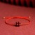 2022 Natural Cinnabar Red Rope Bracelet Men and Women Couple Thin Bracelet Birth Year Hand-Woven Clover Carrying Strap