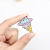 Creative Space Ice Cream Brooch Universe Star Cone Pin Badge Alloy Dripping Oil Anti-Unwanted-Exposure Buckle Wholesale