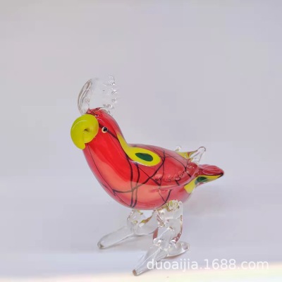 Nordic Simple Glass Animal Decoration Glass Bird Creative Glass Art Decoration Tourist Souvenir